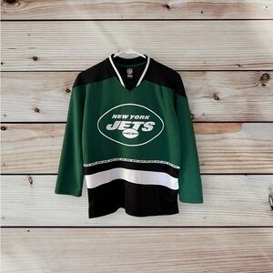 NWT New York Jets NFL Team Apparel Kids Size 14 - 16 Hockey Style‎ Sweater